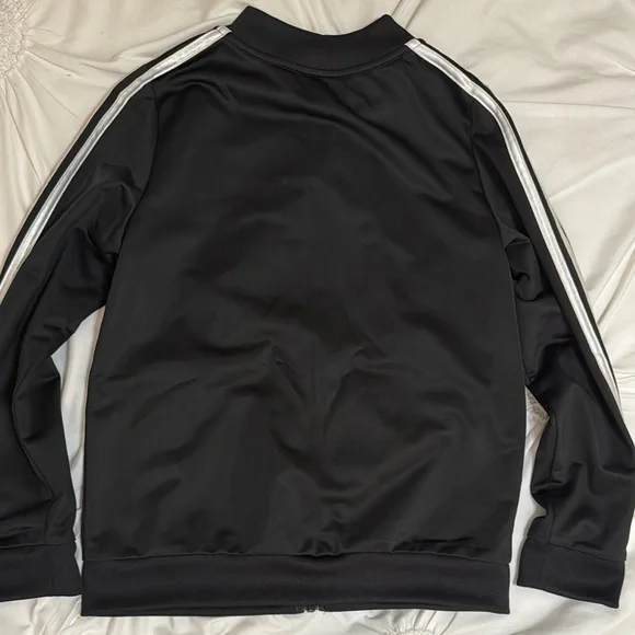 Adidas Black Jacket with White Accents - Picture 3 of 4